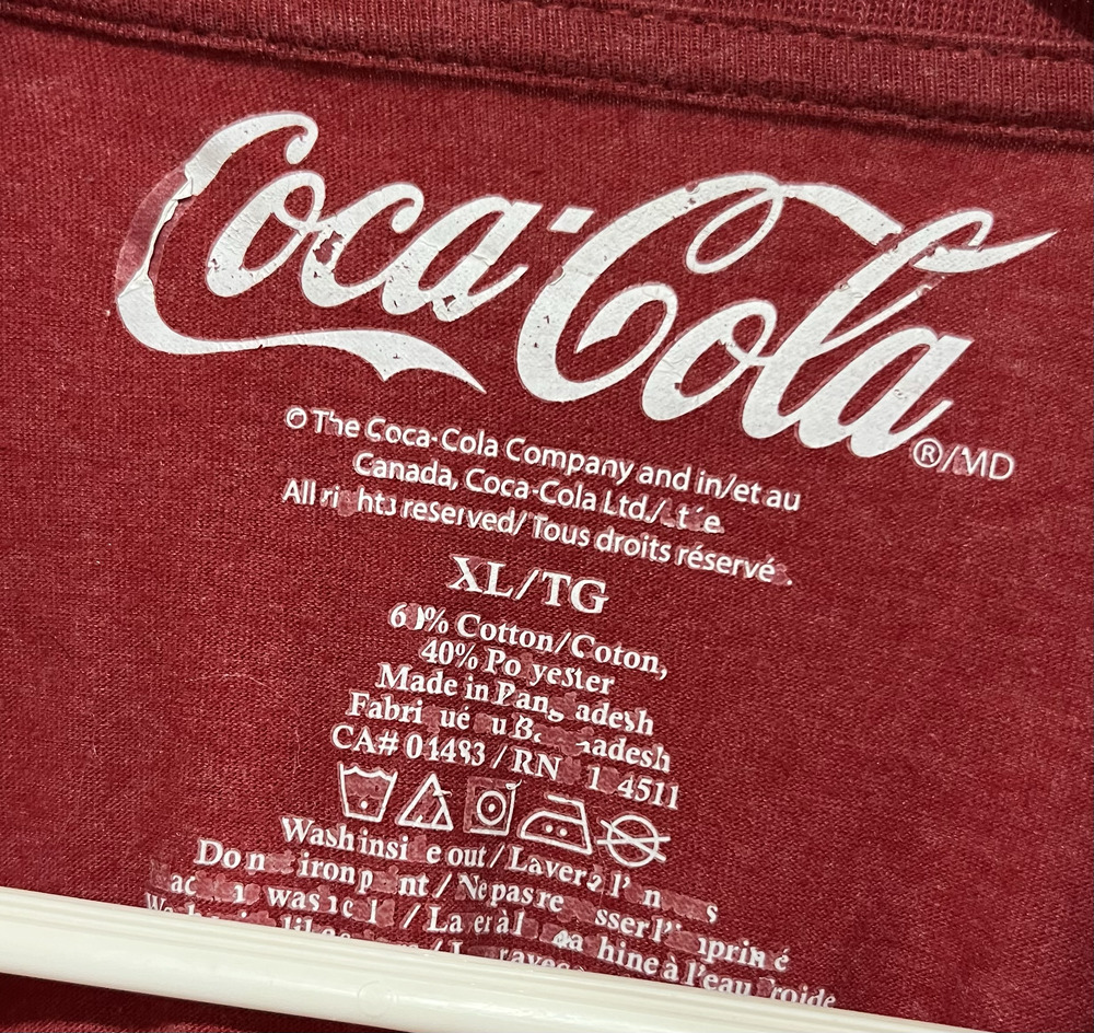 Coca-Cola Classic Red Short Sleeve Logo Tee - Picture 4 of 4